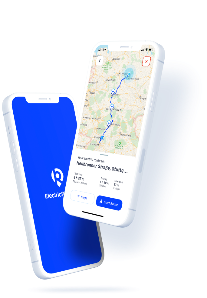 ElectricRoute — Landing page