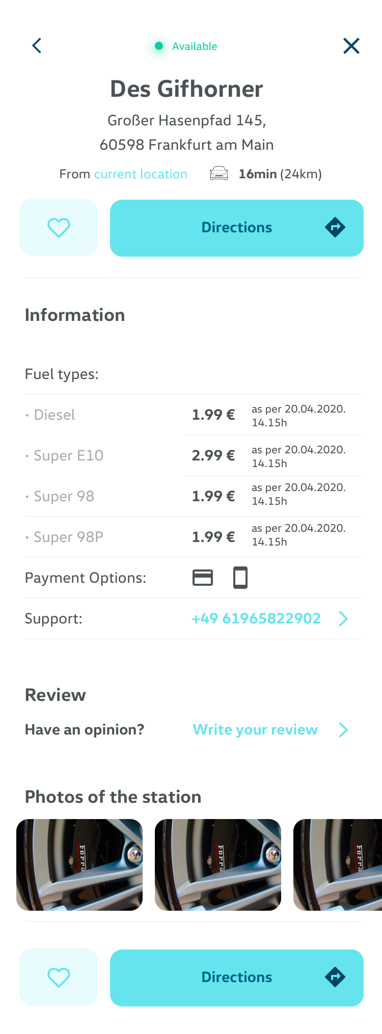 Full Fuel Details